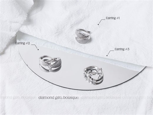 Geometric Moissanite Hoop Earrings, Pave Teardrop & Marquise Leaf Huggies, Art Deco Statement Jewelry - Etsy