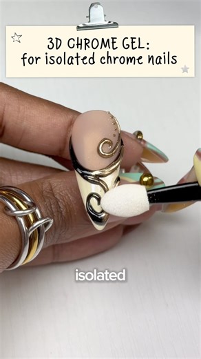 the chrome nail secret i swear by… ✨🪞💅🏽 #nails #gelnails #diynails #shorts #nailtech #nailinspo