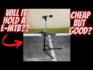 SPORTNEER BIKE REPAIR STAND *THE BEST BANG FOR THE BUCK??* (PARK TOOL COMPEITITION??) HOLD E-MTB?