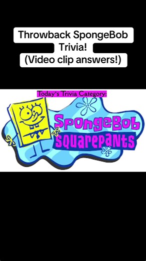 SpongeBob SquarePants Trivia! #spongebob #spongebobsquarepants #trivia #fyp #triviatests