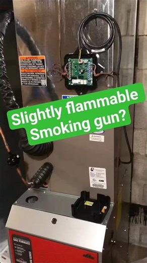 slightly flammable refrigerant blowing smoke? 🤔