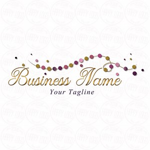 Jewelry Logo, Beads Logo, Handmade Jewelry Logo, Jewelry Store Logo, Gold Pink Purple Gems Logo, Gemstone Bijou, Vector Branding Identity - Etsy