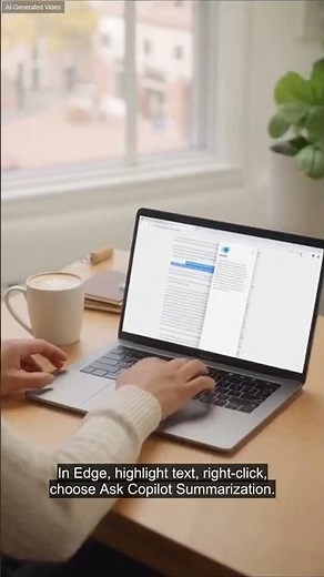 Edge Copilot: Instant Text Summaries