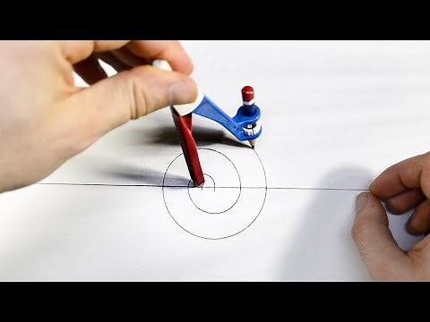 How to Draw a Spiral With a Compass