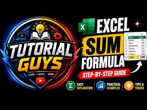 Excel SUM Formula Tutorial | Basic to Advanced (Hindi)