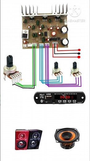 2.1 Hometheatre Wiring Diagram #hometheater #electronic #diyamplifier