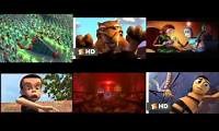 Mix of 6 videos from youtube : Wall-E Humans Falling