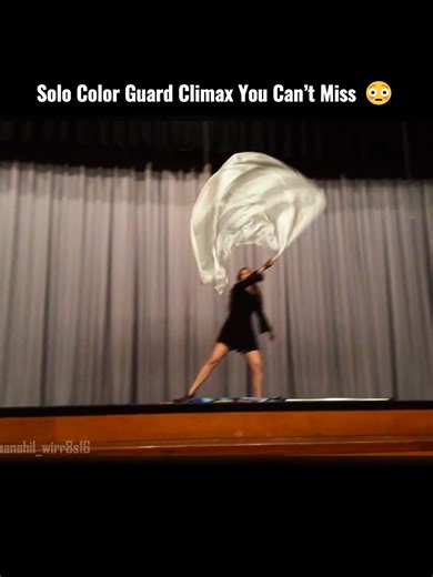 Emotional Solo Color Guard Performance of 'Fix You'