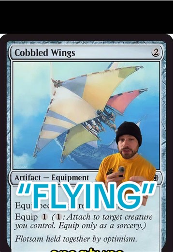 “Flying” is a keyword in MTG that allows you to attack your opponents “in the air”, ignoring ground defenses. You know what they always say, if something is in your way just flap your wings and fly over it? Idk Thanks for watching, please like and follow for more One Minute MTG, making ‘Magic’ make sense, one minute at a time! #magicthegathering #mtgtiktok #MTGCommunity #mtgcommander #MTG