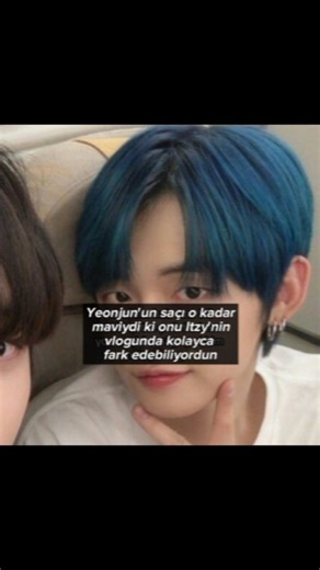 itzy defender on Instagram: "ENG: Yeonjun's hair was so blue that you could easily spot him in Itzy's vlog #itzy #txt #yeji #lia #ryujin #chaeryeong #yuna #yeonjun #fyp"