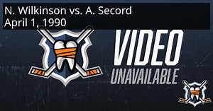 Neil Wilkinson vs. Al Secord, April 1, 1990 - Minnesota North Stars vs. Chicago Blackhawks | HockeyFights