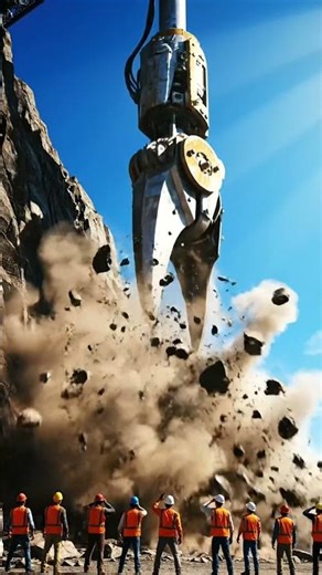Giant Claw vs. Mountain! 🤯 Unbelievable Rock Demolition Power!