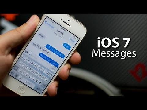 iOS 7 - Messages On iPhone 5
