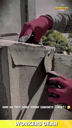 Smart Concrete Edge Finishing Technique Using Trowel for Sharp and Professional Corner Results