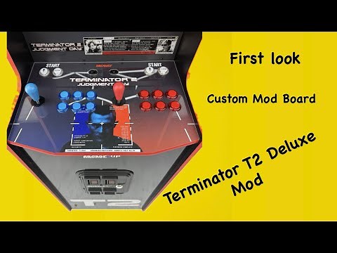 First Look: Arcade1Up Terminator T2 Deluxe Arcade + Custom Plug & Play Mod Control Board