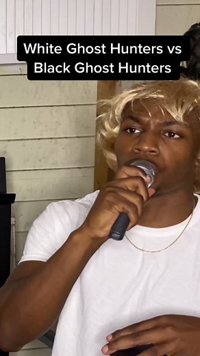 White Ghost Hunters vs Black Ghost Hunters 🤣🤣🤣 FULL VID ON MY YT CHANNEL ! @jeffjordan02 #ghosthunters #ghost #SipIntoSummer #fyp
