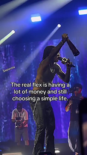 The Real Flex Is Having a Lot of Money and Choosing a Simple Life