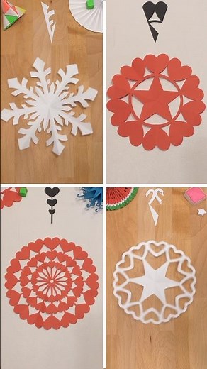 DIY BEAUTIFUL CHRISTMAS CRAFTS, 4 PAPER SNOWFLAKE | INCL ART