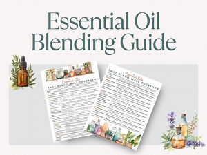 Essential Oils Blending Guide: Printable - Etsy