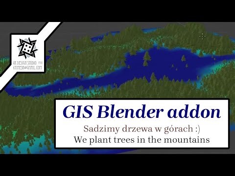 Sadzenie drzew w Zakopanym - Intro do GIS Blender addon