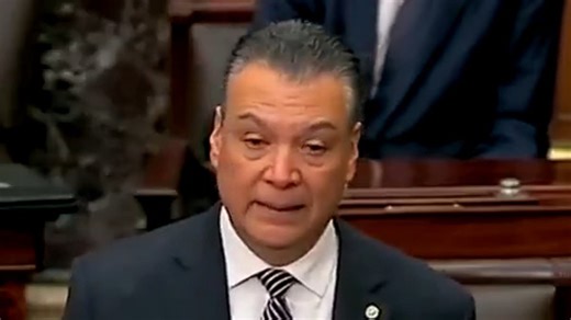 Alex Padilla ridiculed for 'fake crying routine' after dramatic arrest