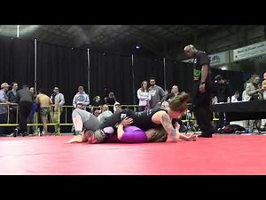 Women's Brazilian Jiu Jitsu Grappling Match - Big Smothering Performance
