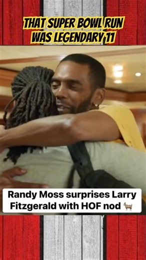Randy Moss Welcomes Larry Fitzgerald to the Hall of Fame