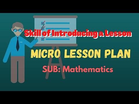 Skill of Introducing a Lesson - Mathematics Micro-Teaching Lesson Plan | B. Ed. Micro Lesson Plan