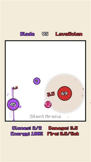 Blade VS Lava Golem 🔥 #shorts #satisfying #simulation #physics #2d #animation #cartoon #loop