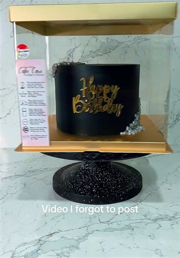 Black Buttercream Cake: A Birthday Surprise