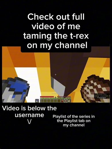 Taming the trex!! #minecraft #dinosaur #minecraftdinosaurs