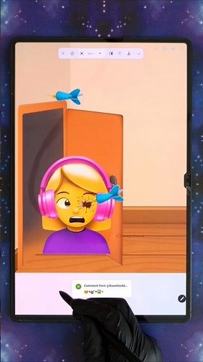 🎯🩸🫣 emoji mixing #digitalart #emojichallenge #funny #shorts