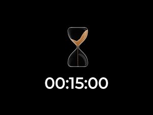 15 Minute Sand Glass Timer ⏳ | 15-Minute Countdown