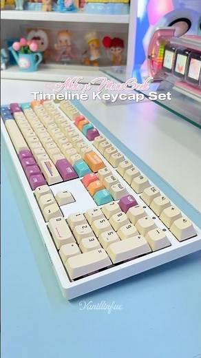 An ergonomic keycap set from Akko | Akko x MonsGeek Timeline keycap set 💗
