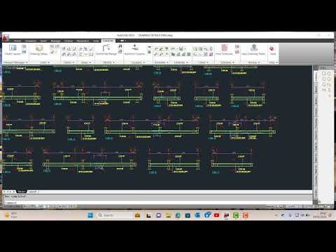 R.C BEAM DETAILING WITH CAD R.C SOFTWARE