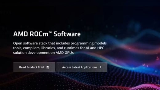 AMD ROCm 软件更新，支持RX 9060 显卡