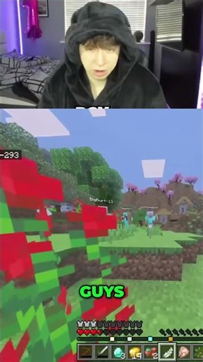 Minecraft Streamer DEMANDS Iron Chest Plate! (Hilarious Encounter) #shorts