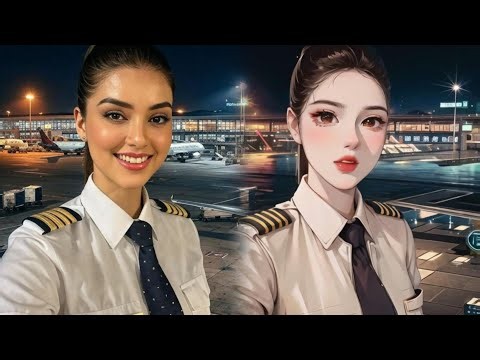 (4K AI Lookbook) Flight Attendant 😍🔥