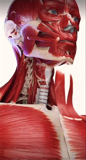 Human Muscular System Explained | Face, Neck & Shoulder Muscles Anatomy 2025 #health #healthy #short