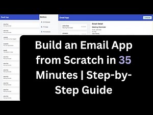Build Your Own Email App in Just 35 Minutes with HTML & CSS!