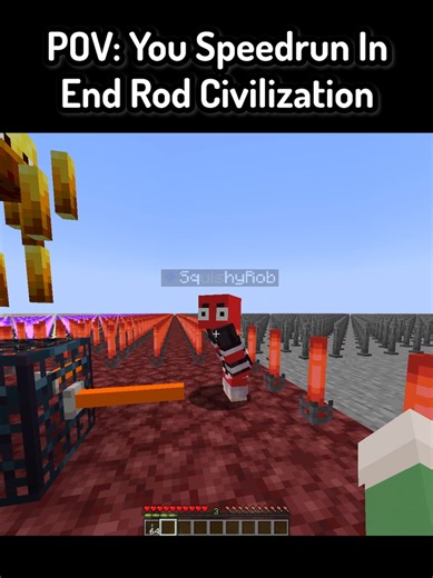 POV: You Speedrun In End Rod Civilization In Minecraft ( FT: @SquishyRob ) #minecraft #mcyt #mc #funnymoments #minecraftmemes