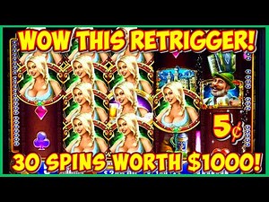 $1000 DOUBLE RETRIGGER WHAT A SESSION! | Bier Haus | WMS CLASSIC SLOT MACHINE | HUGE BONUS GAME WIN!