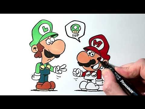 How to draw Mario and Luigi together | Easy drawing