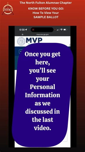 🎥 How to View Your Ballot Before Going to the Polls! Being an informed voter starts before Election Day! 🗳️ In this quick 60-second tutorial, we’ll show you how to use Georgia’s My Voter Page (MVP) to view your sample ballot — so you can know exactly who and what will appear on your ballot before you head to the polls. ✅ Visit https://mvp.sos.ga.gov ✅ Enter your first initial, last name, county, and date of birth ✅ Click “View My Sample Ballot” to see everything that will appear on your ballot