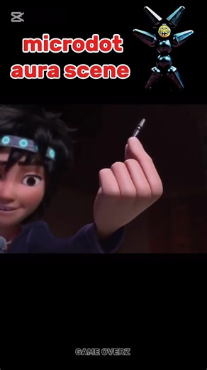 microdot's aura scene☠😈 | hero edit #bighero #hirohamada #shorts