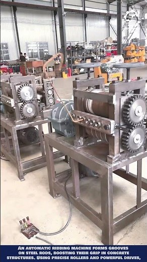 Automatic Steel Rod Straightener - High Power Rollers for Precision Ribbing