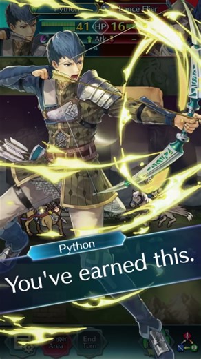Python Critical Quotes - Fire Emblem Heroes #Shorts #Nintendo #FireEmblem