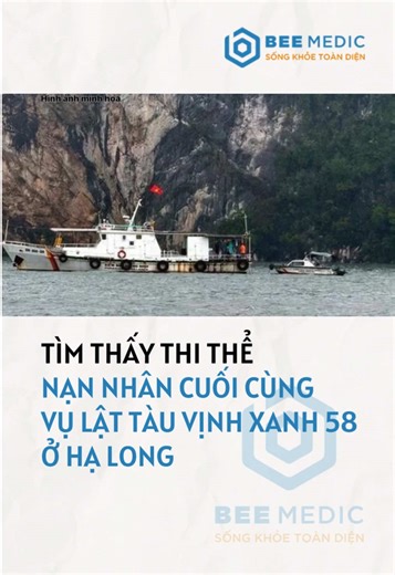 Tìm thấy nạn nhân vụ lật tàu Vịnh Xanh 58