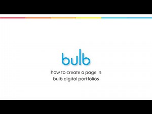 creating a page in bulb