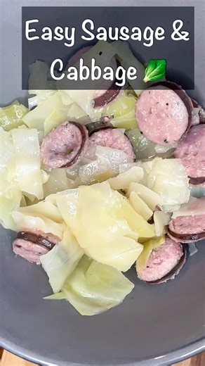 One Pot Sausage & Cabbage | Easy, Budget-Friendly Comfort Meal #shorts #dinner